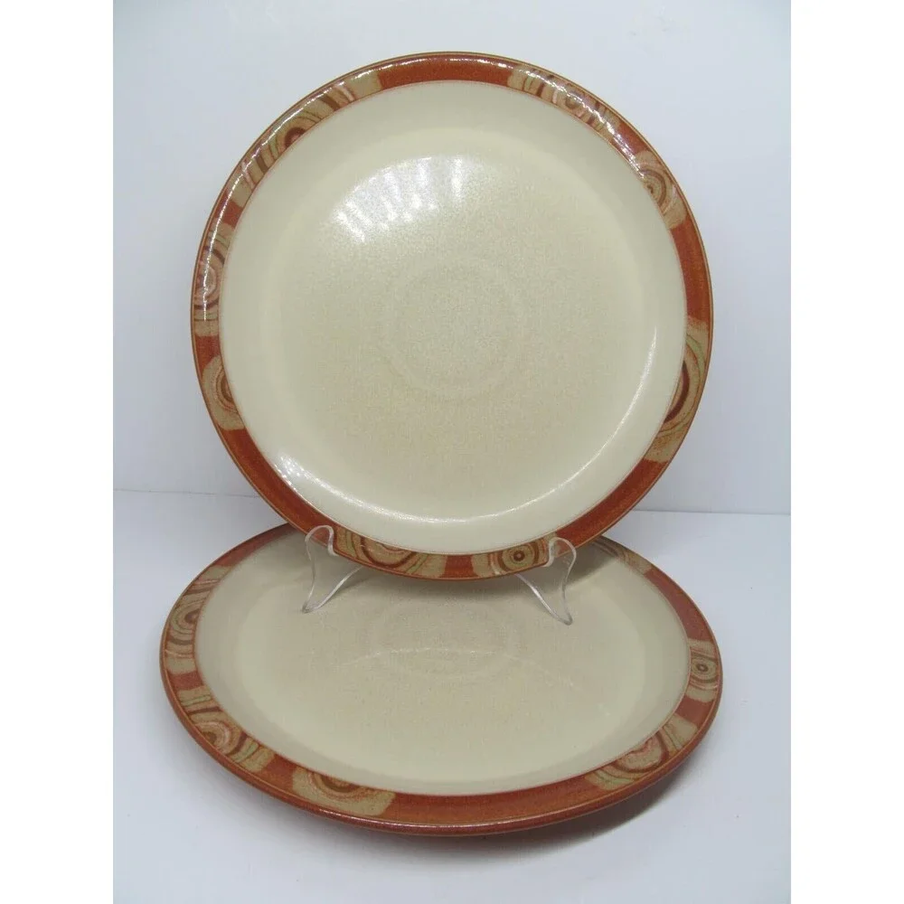 Denby-Langley Fire Chilli Set Of 2 Swirl Design 10 1/2